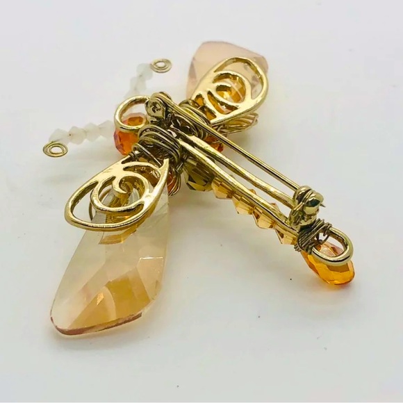 Dragonfly Crystal Brooch IOB - Picture 12 of 14